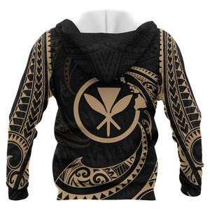 Sudadera con Capucha Negra para Hombre, Diseño Frontal con Logotipo de Hoja Dorada, Corte Regular, Ropa Casual de Invierno, Servicio OEM, Ecológica y Transpirable - Product Image 6
