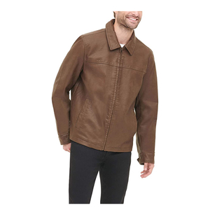 Veste en cuir véritable pour homme 2026 de haute qualité, en toile durable, style décontracté, collection automne - Product Image 2
