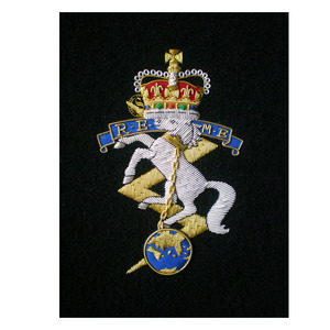 Customized New Embroidery Crown <b>Badge</b> Red Fabric <b>Sew</b>-On Hand Made <b>Badges</b> Embroidered on <b>Badges</b> - Product Image 2