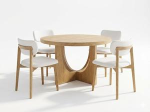 Mesa de Comedor Moderna con 4 Sillas con Diseño Decorativo, 1 Año de Garantía, Juego de Comedor Moderno para 4 Personas, Juego de Comedor Compacto para 4 Personas - Product Image 2