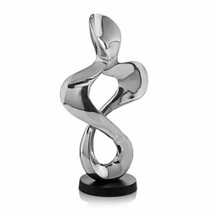 Modern Handmade Metal Sphere Sculpture Geometric Aluminum Decorative <b>Ornament</b> for Table and Living Room Home Wedding - Product Image 4