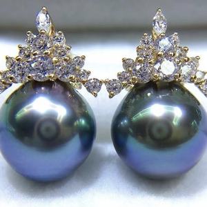 <b>Explosive</b> 9-10mm Freshwater Akoya Pearl Tassel Earrings Designer High-End Fashionable Fine Studs Stylish High-end <b>Gift</b> <b>Box</b> - Product Image 4