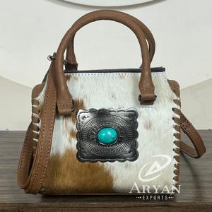 Nouveau Sac de Voyage Rapide en Cuir de Vachette Véritable 2026, Sac Unisexe Multi-usages Fait Main, Sacs Bandoulière avec Concho pour Homme et Femme - Product Image 1