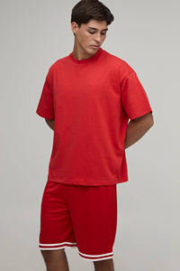 Men's Plain <b>Set</b> Breathable Summer <b>Set</b> Custom Logo Blank Cotton Street Wear Fitness wear OEM Lightweight Quick dry Oversized 2026 - Product Image 3