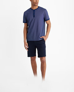 Ensemble 2 pièces homme décontracté été en coton 160 GSM : T-shirt et short à cordon, léger, séchage rapide, respirant, écologique, coupe ample - Product Image 2