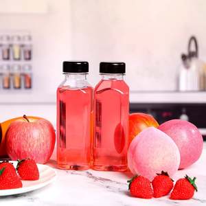 Bouteille plate en verre innovante, transparente et non transparente, avec revêtement, pour jus, 30ml-500ml, avec bouchon à vis, capsule/pilule/comprimé, opercule de scellage - Product Image 4