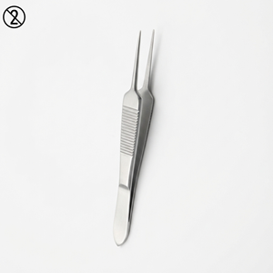 Pinces à tissus St. Martins de haute qualité, 1x2 dents, à usage unique, jetables, pour microchirurgie ophtalmique, en acier inoxydable - Product Image 4