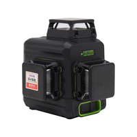 Niveau laser à faisceau vert 3D auto-nivelant 3x360 °   Projecteur à faisceau croisé avec batterie rechargeable et diode Osram LD