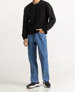 Pull classique brodé, style américain, col rond, tricoté, décontracté, de haute qualité - Product Image 6