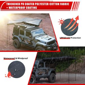 Overland 270 grados lado del conductor cubierta del coche protección para todo tipo de clima casa tienda instalación sin esfuerzo toldo superior no incluido - Product Image 2