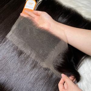 Cheveux alignés sur les cuticules du vendeur HD Lace Frontal d'os vietnamiens droits non transformés pour les extensions de cheveux Lace Frontal - Product Image 2