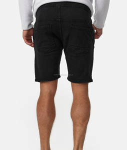 Short en jean d'été unisexe Hip Hop déchiré noir Punk Wash Baggy Work Shorts Vintage Raw Edge Casual Denim Vente en gros - Product Image 6