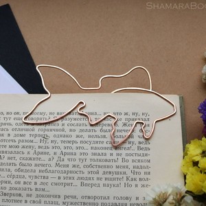 Decorative Copper Wire <b>Bookmark</b> Handmade Design Metal Page Marker Elegant Book Accessory Gift for Students Readers Office Use - Product Image 2