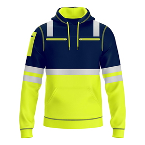 Nouveaux sweats à capuche simples pour hommes, vêtements de travail tendance en polyester, sweats à capuche très demandés, multi-poches - Product Image 1