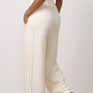 Pantalon évasé pour femme de haute qualité, coupe droite décontractée, taille mi-haute, nouvelle mode pour l'hiver - Product Image 3