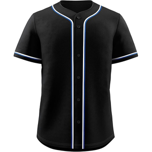 Maillot de baseball entièrement sublimé unisexe personnalisé respirant à séchage rapide en maille avec boutons pour équipe - Product Image 1