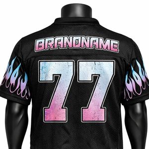 Ensemble de maillot et short de football américain de qualité supérieure, uniforme sportif respirant, vêtements d'équipe personnalisés pour les entraînements et les matchs - Product Image 6