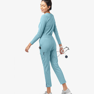 Pantalones de Enfermería Personalizados con Diseño de Múltiples Bolsillos, Cintura Elástica con Cordón, Talla Grande, Transpirables, Cómodos, de Tela Oxford, Color Personalizado - Product Image 4