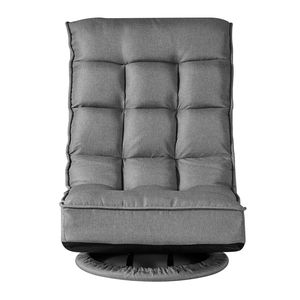 Chaise de jeu pivotante avec repose-pieds, rotation à 360 degrés, 4 positions réglables, dossier pliable, cadre en métal - Product Image 1