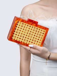 Pochette de Soirée en Résine Designer pour Femme, Sac à Main de Mariage, Exportateur en Gros Inde - Product Image 4