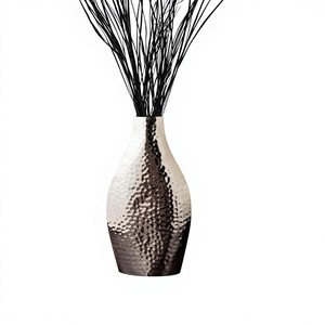 Rose Gold Polished <b>Small</b> Metal Flower Vase <b>Pots</b> Custom Classical Eco-Friendly Minimalist Indoor Artificial Plant Home Garden - Product Image 5