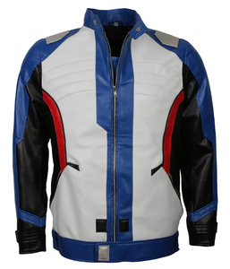 Veste de héros de jeu vidéo en cuir d'agneau véritable pour homme, veste de cosplay en cuir véritable sur mesure - Product Image 3