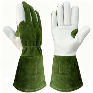 Guantes de seguridad, guantes de trabajo resistentes a cortes, guantes de cuero de vaca - Product Image 1
