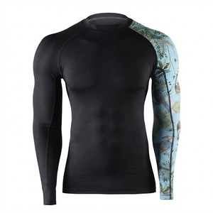 Camiseta de Manga Larga para Hombre, Protección UV, Impresión Digital Blanca, Tejido Transpirable de Spandex/Poliéster - Product Image 6