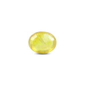 Loose 8.1 Carat Oval Cut Yellow Sapphire Gemstone for Fine Jewelry - Product Image 2