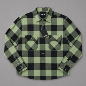 Chemise en flanelle à carreaux pour hommes, 100 % coton, manches longues, décontractée, boutonnée, style bûcheron, vente en gros, OEM ODM au Bangladesh - Product Image 4