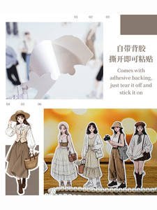 Cut-out KPOP Characters Paper Sticker 3cm x 8cm Die Cuts PK20 for Diary Planner Decorative, <b>Journal</b> Scrapbooking, DIY Crafts - Product Image 3