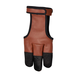 Gants de tir à l'arc pour arc classique, logo personnalisé, production OEM, protection trois doigts, vente en gros pour importateurs - Product Image 2