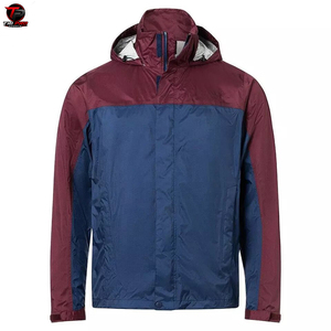 Men's <b>Winter</b> <b>Waterproof</b> Reversible Shell Rain <b>Jacket</b> Breathable Quick Dry Stand Hooded Windproof Casual Outdoor Windbreaker - Product Image 1