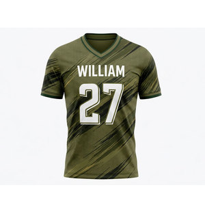 Maillot de football personnalisé avec logo imprimé, short de sport 100 % polyester à séchage rapide, nouveau modèle, dernières conceptions en vente - Product Image 1