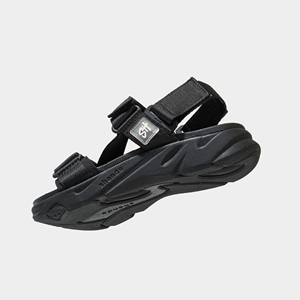 Lightweight Quick-drying New Item Unisex Casual Sport Sandals Cross-strap Open Toe Design with Removable Strap Full Black - Product Image 1