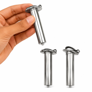 316 Stainless Steel Bimini Top Fishing Rod Holder Marine Pole <b>Bracket</b> Boat Accessory New Heavy Duty 316 Stainless Steel Flush Mo - Product Image 3