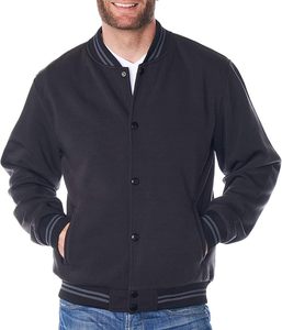 <b>Men</b>’s Varsity <b>Jacket</b> Classic Letterman Coat <b>Baseball</b> Bomber <b>Jacket</b> Lightweight Stylish Everyday Outerwear - Product Image 4
