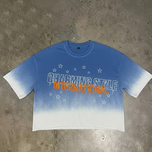 Camiseta Oversize Personalizada para Hombre, Estilo Urbano, de Algodón Pesado con Gráficos y Lavado Ácido, Corte Boxy - Product Image 1