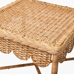 Natural Rattan Dining <b>Chair</b> Handmade Wicker <b>Chair</b> Boho Furniture Vintage Style Kitchen Dining Room <b>Chair</b> Home Furniture - Product Image 3