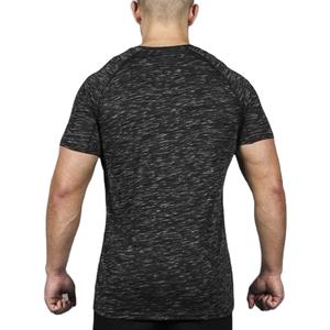 เสื้อยืดผ้าฝ้ายของผู้ชายระบายอากาศได้ดีคอกลมเสื้อเชิ๊ตพิมพ์ลายตาข่ายแบบเรียบๆพอดีตัวลำลองแบบ100% โปรโมชั่นส่งเสริมการขาย - Product Image 4