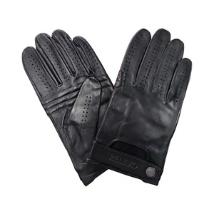 Soft Sheepskin Genuine Leather Driving <b>Gloves</b> <b>for</b> <b>Men</b> Winter Motorcycle Riding High Quality with Clearance Sale Discount - Product Image 1