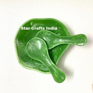 Trendy Tableware Multi-Occasion Decoration Resin Bowl Eco-Friendly Fantasy Fruitful Epoxy Resin Bowl with <b>Salad</b> <b>Server</b> Bowl Set - Product Image 2