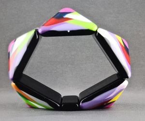 Branded Customized Top Quality Handcrafted Customized Color Resin Fashion Jewelry Strand Bracelet for Women From India. - Product Image 4