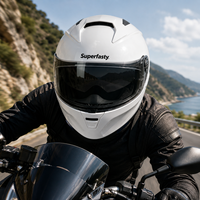 Casque de moto intégral en ABS de qualité supérieure, fermeture rapide, homologué DOT, toutes saisons, pour adultes, pour la conduite de scooter, fabrication OEM