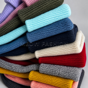 Unisex Rib Knit Beanie Hats Solid Color Warm <b>Winter</b> <b>Caps</b> Cuffed Acrylic Skullies Casual Headwear for Adults 56-60CM Beanie <b>Caps</b> - Product Image 6
