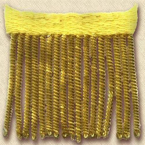 Frange décorative en fil de soie pour rideaux et textiles de maison, taille personnalisée, vente en gros, couleur or personnalisée 2026 - Product Image 1