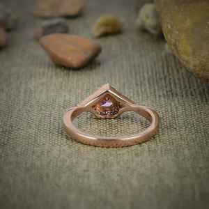 Pink Kunzite <b>925</b> Sterling <b>Silver</b> 14K Rose Gold Plated Heart Cut Art Deco <b>Ring</b> Handmade Pastel Gemstone Jewelry IGI Certified - Product Image 5