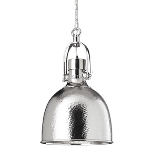 Hammered Best Quality Shade Hammered Pendant Lamp Silver Finished Home <b>Lighting</b> Lamp Holder - Product Image 1