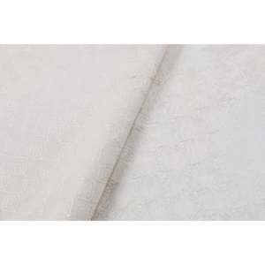 Tissu en dentelle teignable, broderie florale Chanderi, blanc cassé, 44 pouces de large, vendu au mètre - Product Image 1