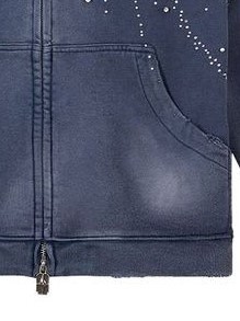 Sudaderas con Pedrería Estilo Bling para Hombre, Venta al Por Mayor, Color Personalizado, Cómodas y Transpirables, Sudadera con Cierre para Moda Urbana - Product Image 5